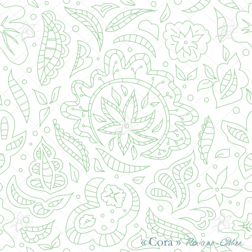FRIDA vert fond transparent floriane esther papier peint echantillon decoration interieure interior design Floriane Esther Frida papier peint échantillons 25x25cm vert fond transparent