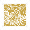 Floriane Esther Algues 2 ocre bretagne motif illustration carterie 140x140 Floriane Esther carterie illustration Algues négatif ocre