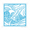 Floriane Esther Algues bleu bretagne motif illustration carterie 140x140 Floriane Esther carterie illustration Algues positif bleu