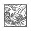 Floriane Esther Algues noir bretagne motif illustration carterie 140x140 Floriane Esther carterie illustration Algues positif noir