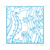 Floriane Esther hyppocampe bleu bretagne motif illustration carterie 140x140 Floriane Esther carterie illustration hippocampe bleu